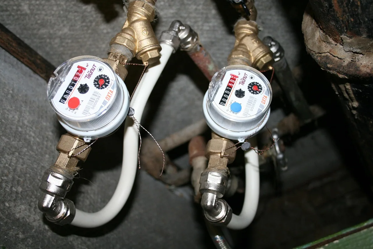 Vanne et compteur d'eau
