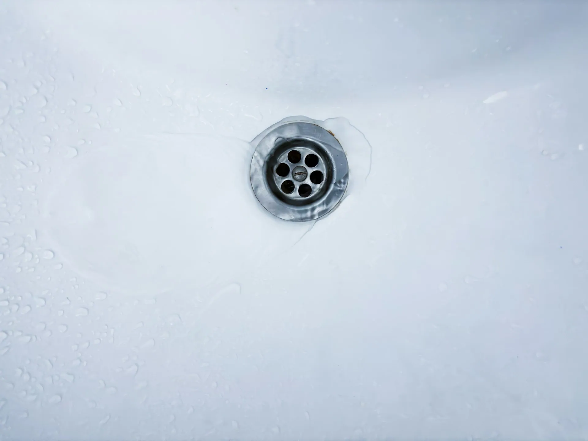 Bonde d'évier ou de lavabo vue de près